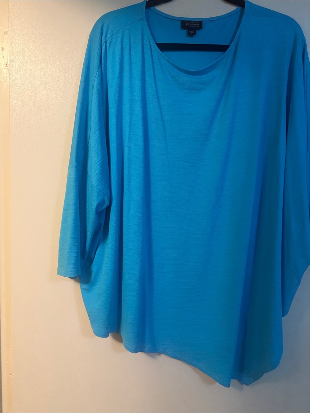 J. Jill Relaxed Scoop Neck Tunic in Bright Turquoise